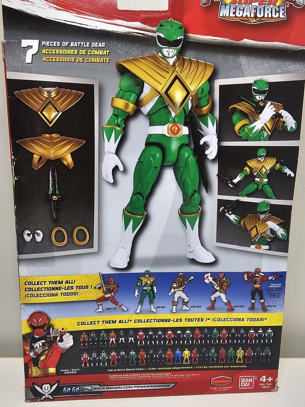 Power Rangers Super Megaforce Armored Green Ranger Action Figure - Picture 3 of 4